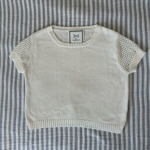 3rd by Vanquish Cream Knit Sweater